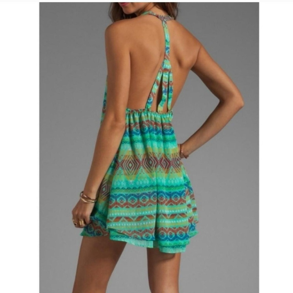 Show Me Your Mumu Women's Green and Blue Dress